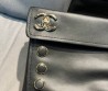 Женские кожаные сапоги Chanel черные с лакированным носом каблук 8 см 2024