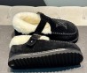 Женские замшевые ботинки Louis Vuitton Colorado Comfort на меху черные 2024