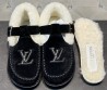 Женские замшевые ботинки Louis Vuitton Colorado Comfort на меху черные 2024