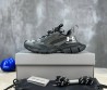 Мужские текстильные кроссовки Balenciaga Under Armour серые с черным 2024