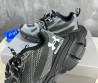 Мужские текстильные кроссовки Balenciaga Under Armour серые с черным 2024