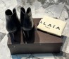 Женские кожаные ботильоны Alaia черные каблук 9 см 2024