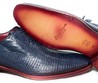 Туфли Santoni Blue (Ящерица)