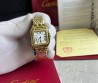 Женские часы Cartier Panthere золотистые с камнями 27х37 мм 2025