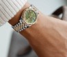 Часы Rolex Date Just серебристые с зеленым циферблатом 2025