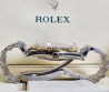 Часы Rolex Oyster Date Just серебристые с золотым циферблатом 2025