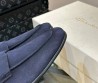 Мужские замшевые лоферы Santoni синие 2025