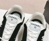 Женские замшевые кроссовки Chanel черные 2025