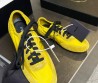 Женские комбинированные кроссовки Prada Collapse Re желтые 2025