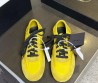 Женские комбинированные кроссовки Prada Collapse Re желтые 2025