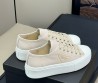 Женские текстильные кеды Prada бежевые 2025