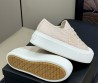 Женские текстильные кеды Prada бежевые 2025