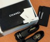 Женские бархатные балетки Chanel черные с бантами 2025