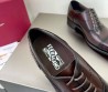 Мужские кожаные туфли Salvatore Ferragamo темно-коричневые 2025