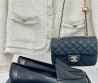 Женские кожаные лоферы Chanel черные 2025