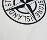 Мужская футболка Stone Island Logo белая с черным логотипом 2025