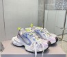 Мужские комбинированные кроссовки Balenciaga белые с разноцветными вставками 2025