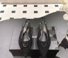 Женские замшевые туфли Chanel Slingback черные 2025