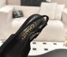 Женские замшевые туфли Chanel Slingback черные 2025
