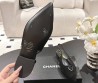 Женские замшевые туфли Chanel Slingback черные 2025