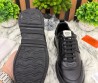 Мужские кожаные кроссовки Hermes черные 2025