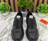 Мужские кожаные кроссовки Hermes черные 2025