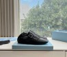 Женские кожаные лоферы Prada черные с бахромой 2025