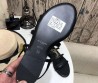 Женские кожаные босоножки Saint Laurent черные с логотипом 2025