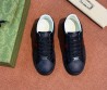 Женские комбинированные кроссовки Gucci Ace черные 2025