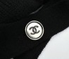 Женский кардиган Chanel черный с пуговицами в виде логотипа 2025