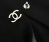 Женский кардиган Chanel черный с пуговицами в виде логотипа 2025