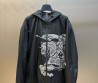 Женская куртка ветровка Burberry черная с принтом 2025