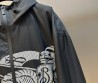 Женская куртка ветровка Burberry черная с принтом 2025