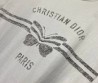Женская футболка Christian Dior белая с серой надписью 2025