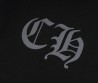 Женская футболка оверсайз Chrome Hearts черная с принтом 2025