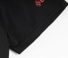 Женская футболка оверсайз Chrome Hearts черная с белым принтом 2025