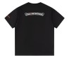 Женская футболка оверсайз Chrome Hearts черная с белым принтом 2025