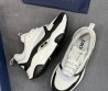 Мужские комбинированные кроссовки Christian Dior B22Blade белые с черным 2025