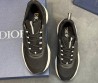 Мужские комбинированные кроссовки Christian Dior B22Blade черные с белой подошвой 2025