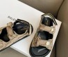 Женские текстильные сандалии Balenciaga бежевые 2025