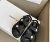 Женские текстильные сандалии Balenciaga черные 2025