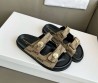 Женские текстильные шлепанцы Balenciaga бежевые 2025
