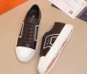 Мужские кожаные кеды Santoni коричневые 2025