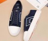 Мужские замшевые кеды Santoni синие 2025