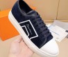 Мужские замшевые кеды Santoni синие 2025
