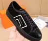 Мужские замшевые кеды Santoni черные 2025