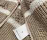Женский жилет Brunello Cucinelli на молнии бежевый в белую полоску 2025
