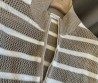 Женский жилет Brunello Cucinelli на молнии бежевый в белую полоску 2025