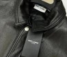 Женская кожаная куртка Saint Laurent черная 2025