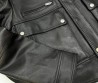 Женская кожаная куртка Saint Laurent черная 2025